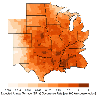 Annual Tornado Occurrence Rate